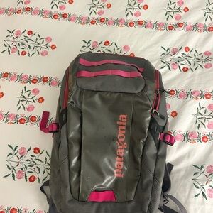 Patagonia Charcoal and Magenta Backpack